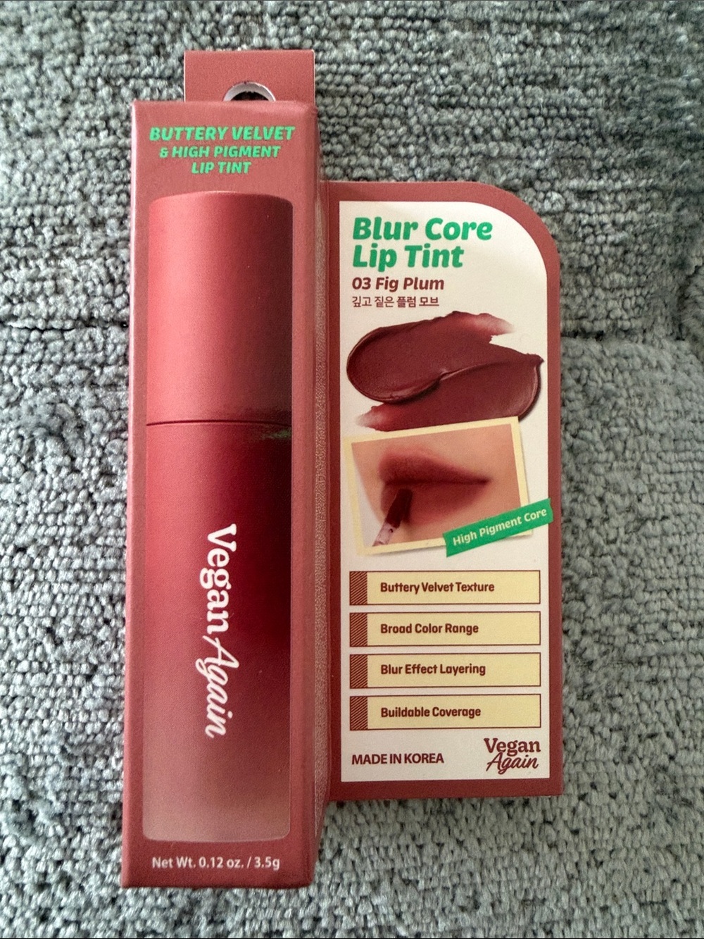 NEW Korean Touch in Sol Blur Core Lip Tint in Fig Plum